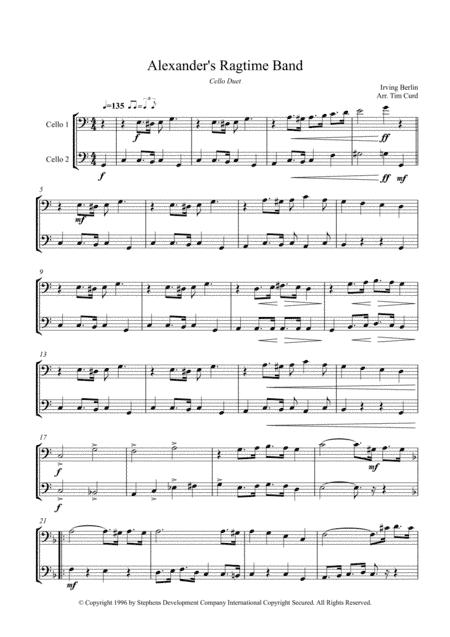 Alexander's Ragtime Band (arr. Tim Curd)