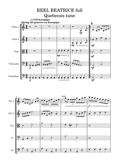 Reel Beatrice (arr. Juliet Newman)