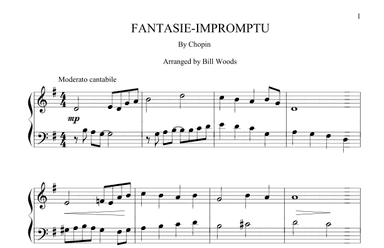 Fantasie Impromptu (arr. William C. Woods)