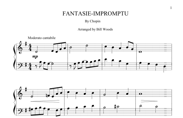 Fantasie Impromptu (arr. William C. Woods)