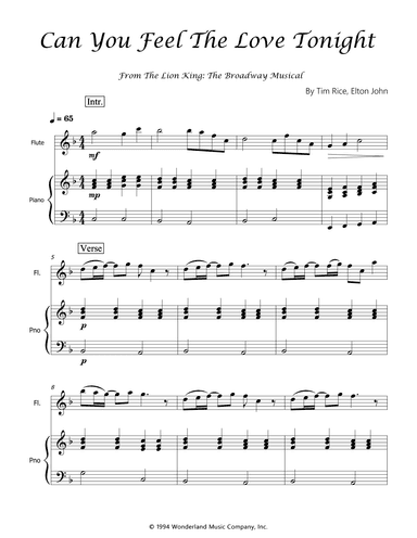 Can You Feel The Love Tonight (arr. Luís Gustavo Rossato)