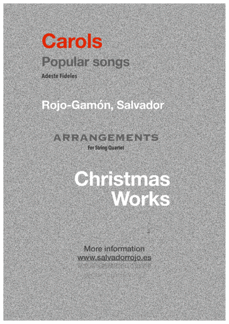Adeste fideles for String Quartet (arr. Salvador Rojo-Gamon)