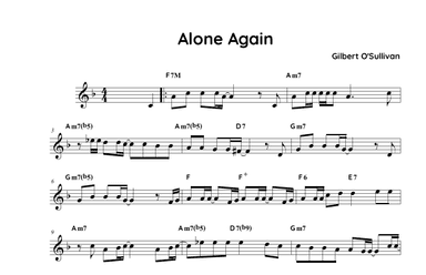 Alone Again (naturally) (arr. Fake book Guy)
