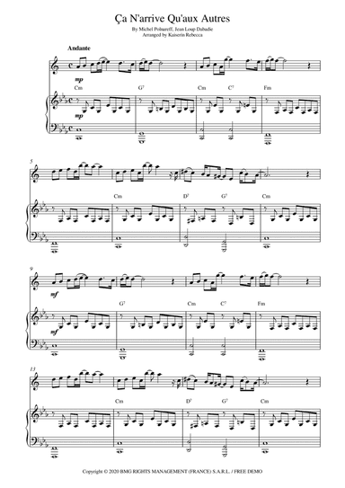 Ca N'arrive Qu'aux Autres (arr. Kaiserin Rebecca)