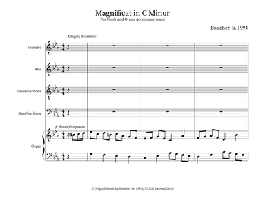 Magnificat in C Minor (organ version)