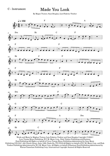 Made You Look (arr. Fabio Eduardo de Oliveira)