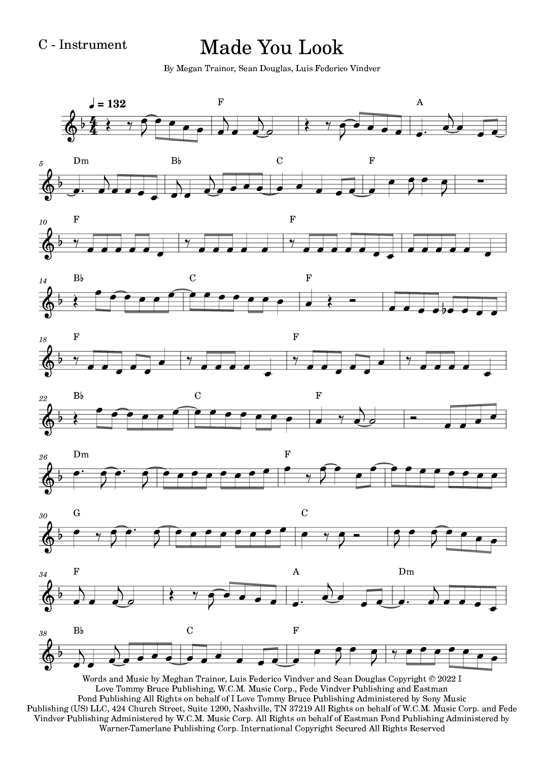 Made You Look (arr. Fabio Eduardo de Oliveira)