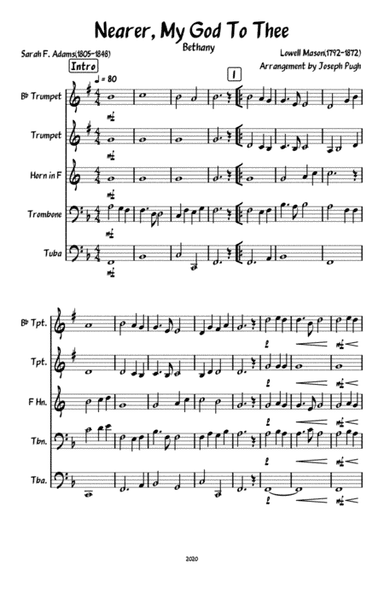 Near, My God To Thee (Brass Quintet) (arr. Joseph Pugh)