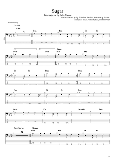 Sugar (arr. Luke Moore)