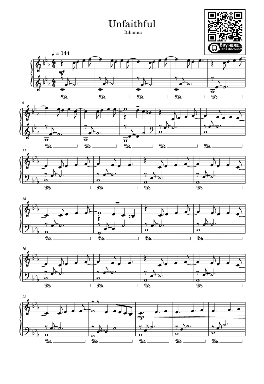 Unfaithful (arr. eduardo)
