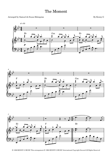 The Moment (arr. SAMUEL DE SOUZA MALAQUIAS)