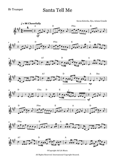 Santa Tell Me (arr. Music Ad Lib)