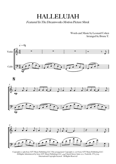 Hallelujah (arr. Bruna T.)