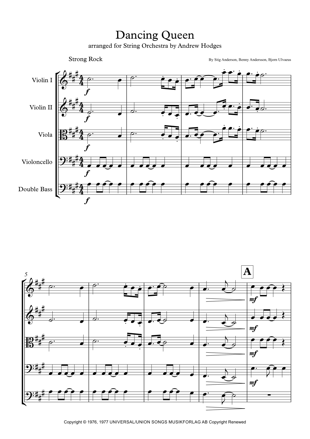 Dancing Queen (arr. Andrew Hodges)
