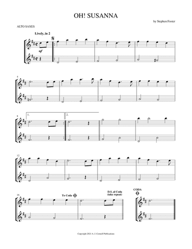 Oh! Susanna (arr. Mark Phillips)