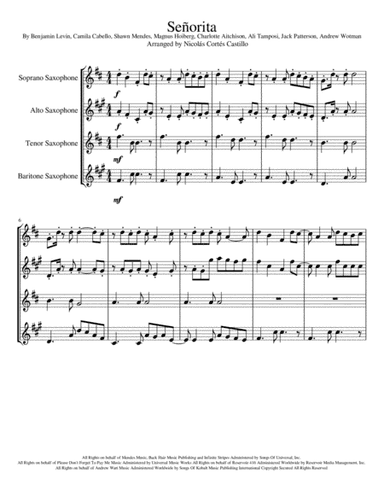 Senorita (arr. Nicolás Cortés Castillo)