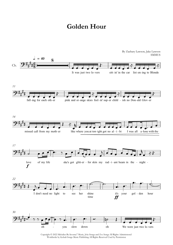 Golden Hour (arr. SMMUS)