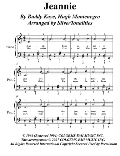 Jeannie (arr. SilverTonalities)