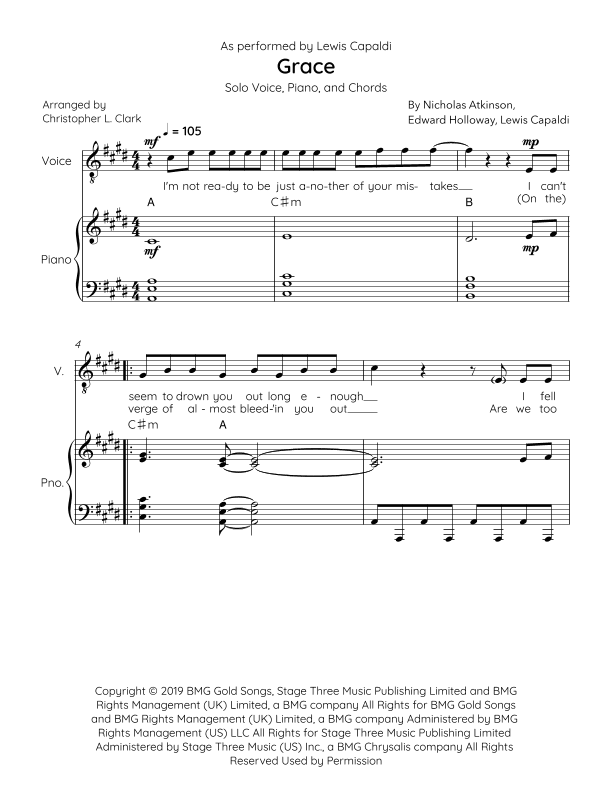 Grace (arr. Christopher L Clark)