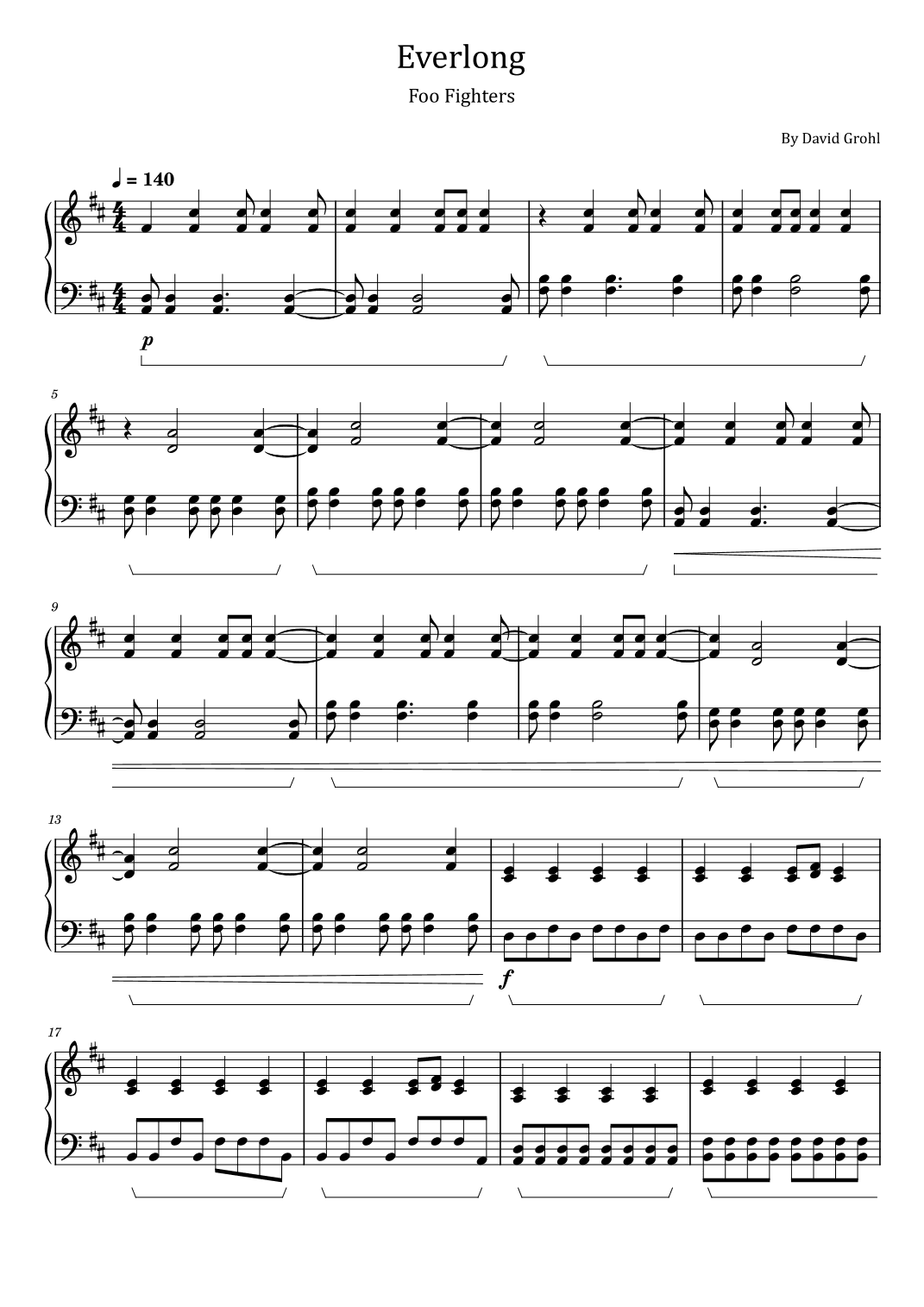 Everlong (arr. poon)