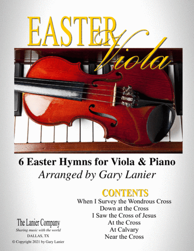 EASTER Viola (6 Easter hymns for Viola & Piano with Score/Parts) (arr. Gary Lanier)