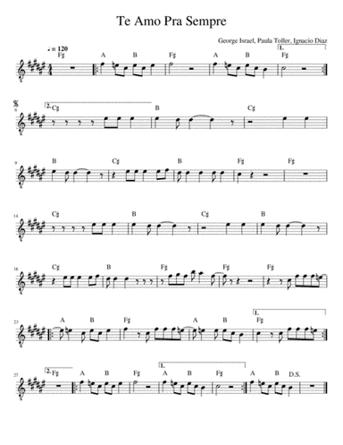 Te Amo Por Siempre (te Amo Pra Sempre) (arr. Carlos Oliveira)