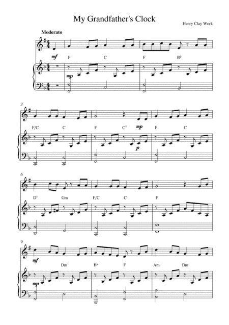 My Grandfather's Clock (arr. Kaiserin Rebecca)