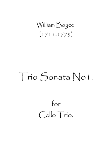 Trio Sonata No.1 (arr. Spencer Bundy)