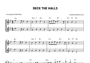 Deck The Halls - Flute Duet (arr. Valdir Maia)