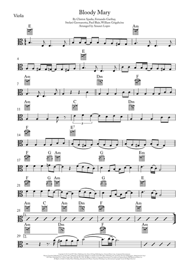 Bloody Mary (arr. Amauri Lopes)