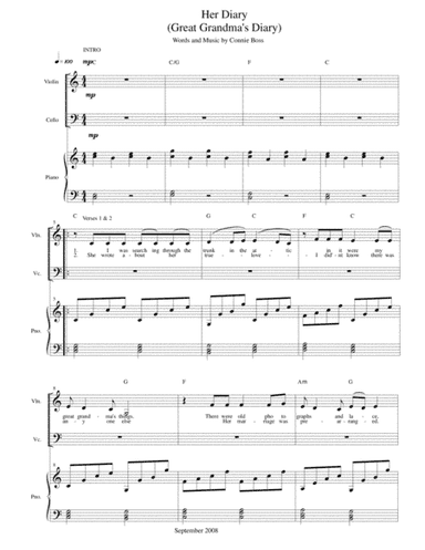 Her Diary - strings and piano