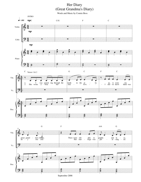 Her Diary - strings and piano