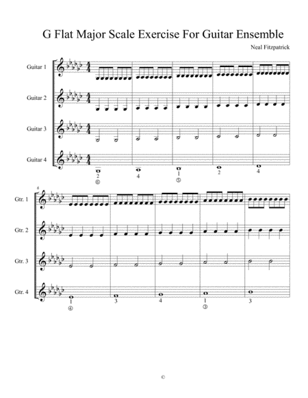 Guitar Ensemble Exercise