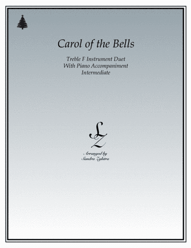 Carol of the Bells (treble F instrument duet) (arr. Sandra Zylstra)