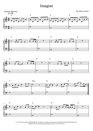 Imagine (arr. Rafaela Moreira)