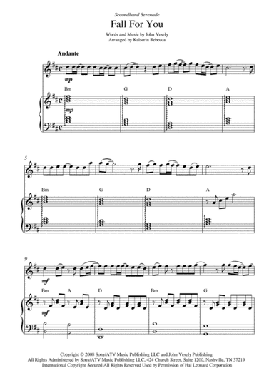 Fall For You (arr. Kaiserin Rebecca)