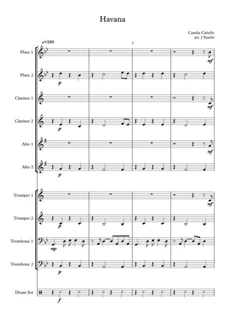 Havana (arr. J Staehr)