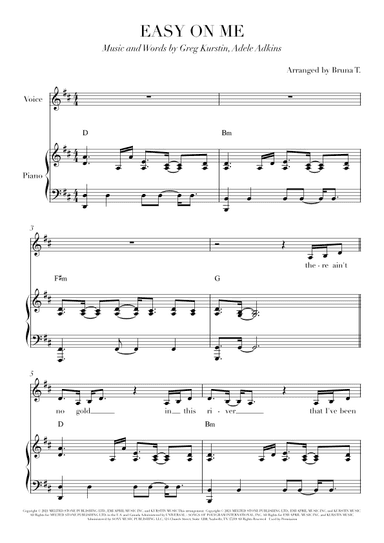 Easy On Me (arr. Bruna T.)