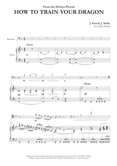 How To Train Your Dragon (arr. Diego Marani)