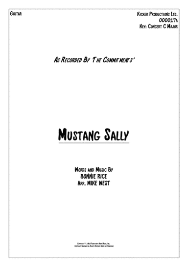 Mustang Sally (arr. Mike West)