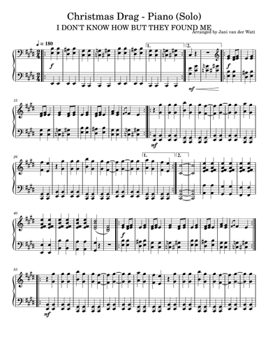 Christmas Drag (arr. Jani van der Watt)