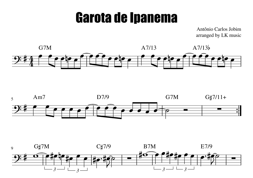 Garôta De Ipanema (arr. Lkmusic)