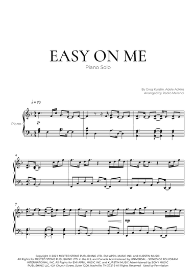 Easy On Me (arr. Pedro Merendi)
