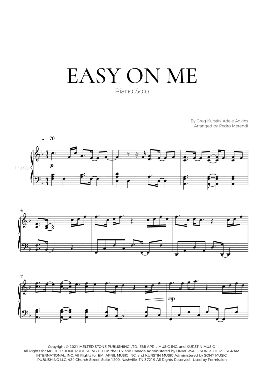 Easy On Me (arr. Pedro Merendi)