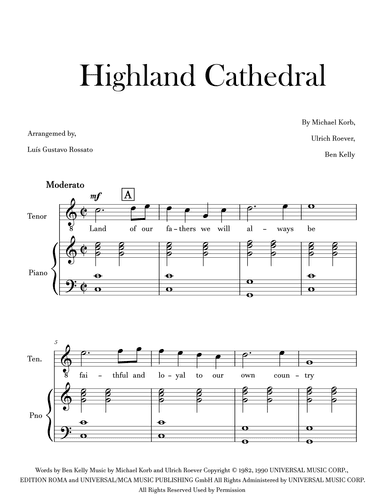 Highland Cathedral (arr. Luís Gustavo Rossato)