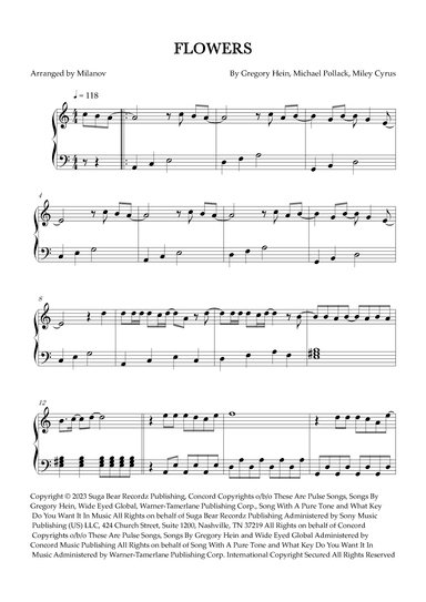 Flowers (arr. Milanov)