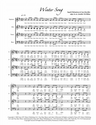 Winter Song (arr. Jennifer McMillan)