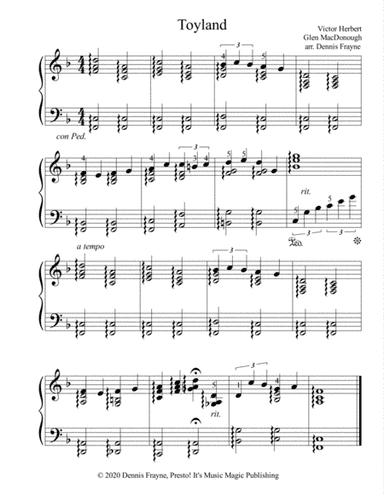 Toyland (arr. Dennis Frayne)