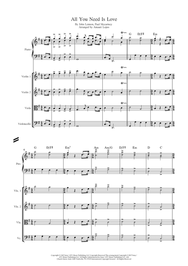 All You Need Is Love (arr. Amauri Lopes)