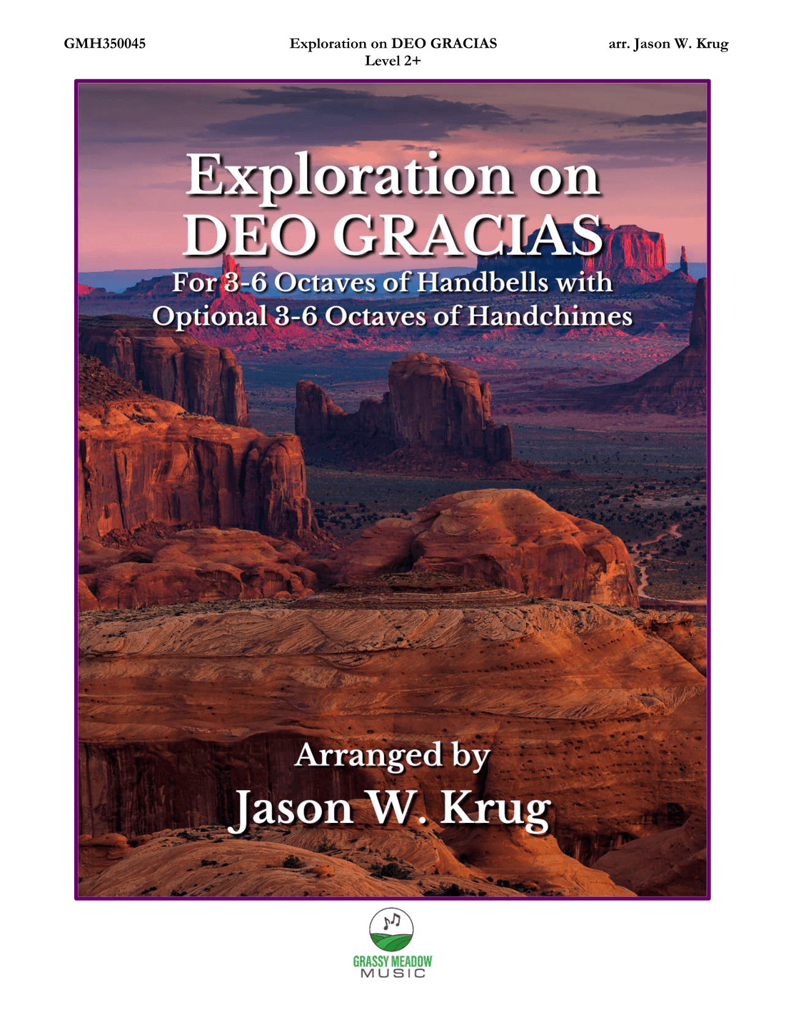 Exploration on DEO GRACIAS (for 3-6 octave handbell ensemble) (site license) (arr. Jason W. Krug)